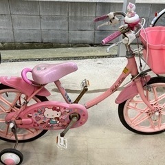 子ども用自転車　18インチ　キティちゃん