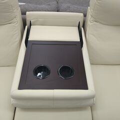 ★ジモティ割あり★ 東京インテリア 電動3人用ソファー ホワイト H100×W200×D90 クリーニング済み KJ1884