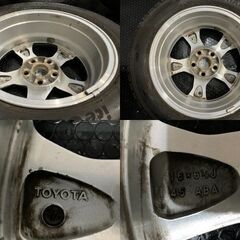 【YOKOHAMA ice GUARD iG60 205/55R16】スタッドレス【トヨタ 純正ホイール 16インチ 6.5J5HPCD114.3+45】オーリス等　(TF982) クレジットカード QRコード決済可能