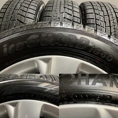 【YOKOHAMA ice GUARD iG60 205/55R16】スタッドレス【トヨタ 純正ホイール 16インチ 6.5J5HPCD114.3+45】オーリス等　(TF982) クレジットカード QRコード決済可能