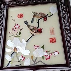 中華刺繍 絵画 アート