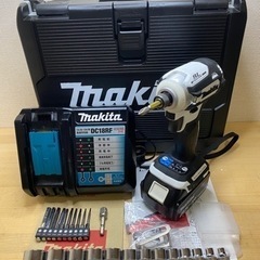 中古 マキタ　TD171 18V 充電式インパクトドライバ　白　セット
