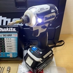 中古 マキタ　TD171 18V 充電式インパクトドライバ　白　セット