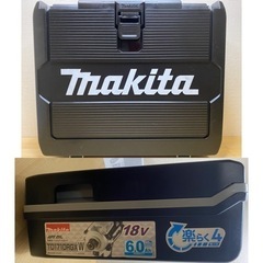 中古 マキタ　TD171 18V 充電式インパクトドライバ　白　セット