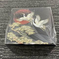 新品  三段重 6.5寸（鶴と松）