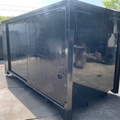 No.759 アルミバン 2ｔ 車  アルミ 箱 バイク 倉庫 トラック コンテナ 米 保管庫 物置 DIY