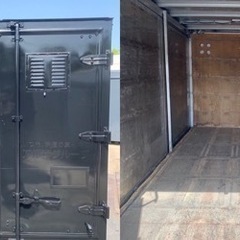 No.759 アルミバン 2ｔ 車  アルミ 箱 バイク 倉庫 トラック コンテナ 米 保管庫 物置 DIY