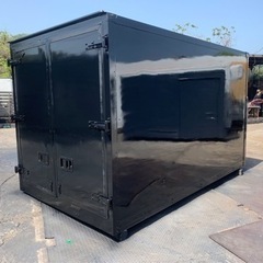 No.760 保冷バン 2ｔ 車  アルミ 箱 バイク 倉庫 トラック コンテナ 米 保管庫 物置 DIY