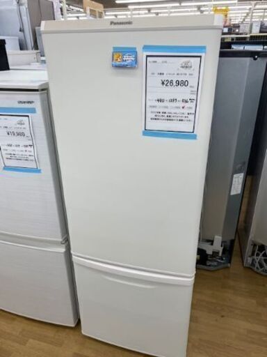 【ドリーム川西店】中古家電/Panasonic/2ドア冷蔵庫/NR-B17FW-W【御来店限定】