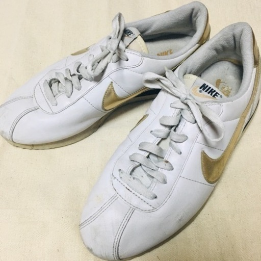 NIKE（ナイキ） LEATHER CORTEZ （レザーコルテッツ）9 27cm 白/金 90s ツートン　ヴィンテージ
