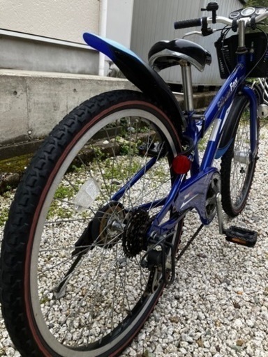 449、ジュニアマウンテンバイク24インチブルー