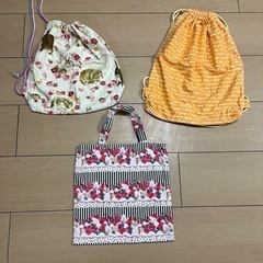 体操着入れ&手提げバック3枚
セット