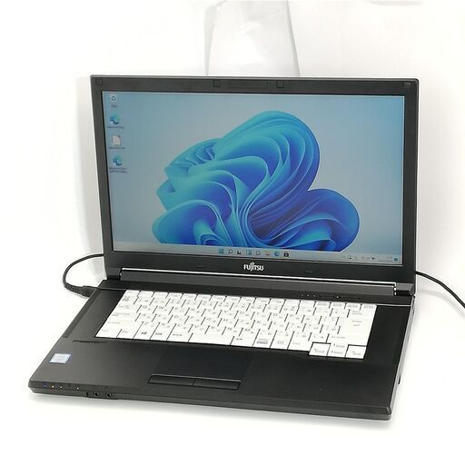 日本製 高速SSD 15.6型 ノートパソコン 富士通 A577/R 中古美品 第7世代 Core i3 4GB DVD 無線 Bluetooth Windows11 Office