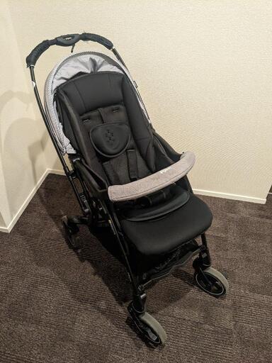 ピジョン ランフィ Runfee RB2 両対面式A型ベビーカー グレー