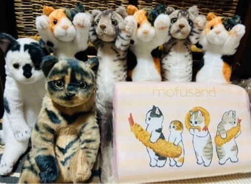 値下げしました！モフサンド枕・たっちぃZOOにゃこ(ライトサイズ)すわっちぃZOOにゃんこ
