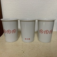 値下げ！椿茶園湯呑み3個