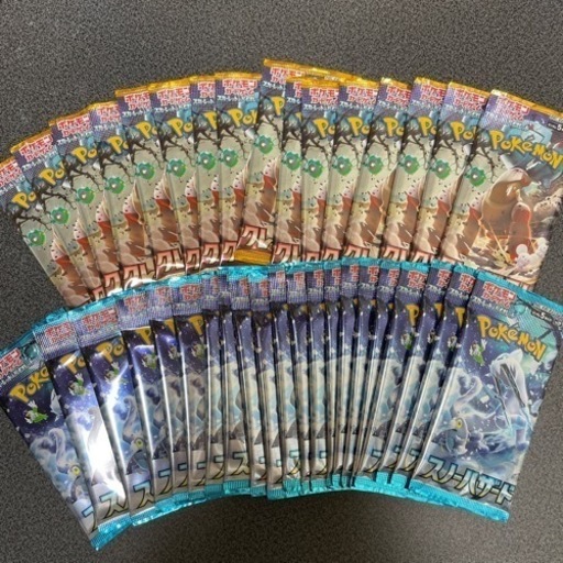 新品未開封　ポケモンカードクレイバースト\u0026スノーハザード、パラダイムトリガー、スカーレット、トリプレットビート、バイオレット