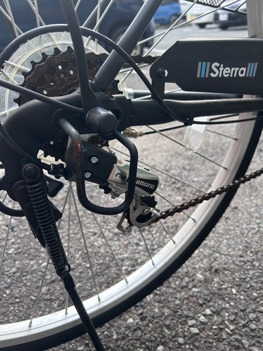 イオン 自転車 シマノ6速 27インチ 防犯登録可