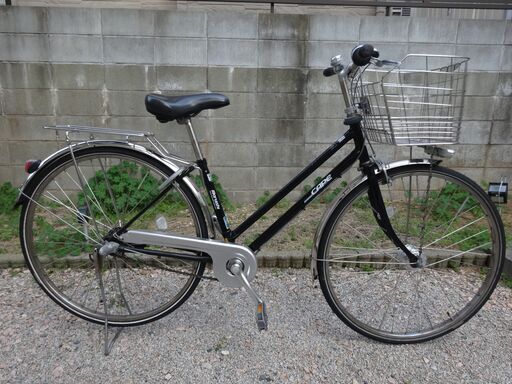 （再値下げ）丸石サイクル ケープ シティ 27インチ 内装3段変速 黒系メタリック 通学自転車 maruishi