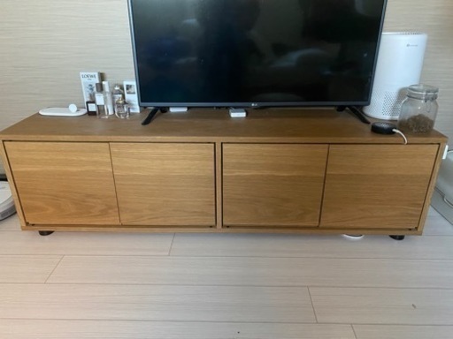値下げしました無印良品 テレビ台 スタッキングキャビネット オーク材 