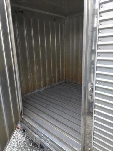 匝瑳市】横扉付き 保冷コンテナ アルミ (No.Y-250) 長さ約645cm×幅