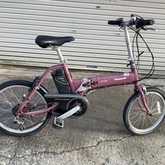 29パナソニック新機種電動アシスト自転車 OFF TIME レッド？ボディー