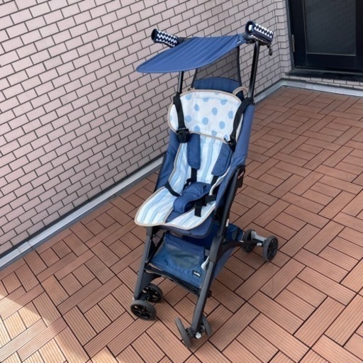 ポキット　ベビーカー　ネイビー