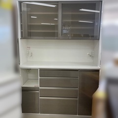 J2378 美品！福岡家具 大川家具 松田家具 食器棚 レンジボード 140cm幅 