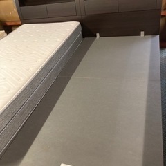 配送設置対応ニトリNスリープ跳ね上げシングルベッド×2ワイドキングサイズ