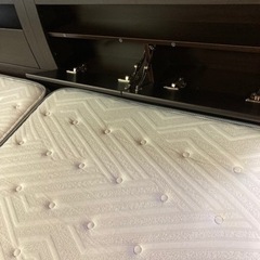 配送設置対応ニトリNスリープ跳ね上げシングルベッド×2ワイドキングサイズ