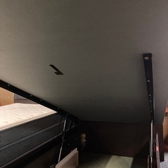 配送設置対応ニトリNスリープ跳ね上げシングルベッド×2ワイドキングサイズ