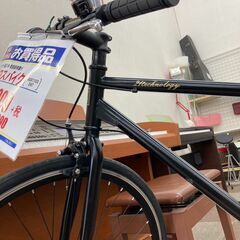 🚴◆1年保証!!未使用!! 21Technology(21テクノロジー) クロスバイクシマノ製6段変速ギア ★ブラック🚴263