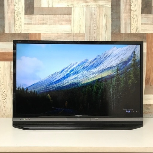 即日受渡❣️SHARP AQUOS40型液晶 TV Blu-ray内蔵23500円