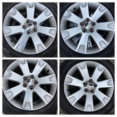 デリカD5純正ホイール 225/55R18 タイヤ 4本セット