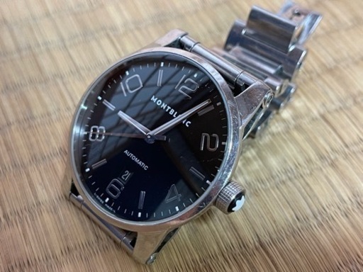 【中古】モンブラン 高級腕時計 シルバー MONT BLANC 新卒1年目に購入