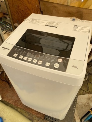 ハイセンス　洗濯機　5.5㎏　2018年製