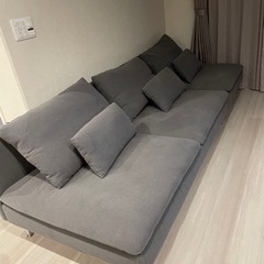 IKEA ソーデルハムン グレー ソファー