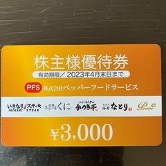いきなりステーキ株主優待券3千円