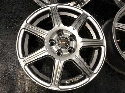 BS BRIDGESTONE Zart R7 ザート 社外ホイール 15インチ 4本 6J5HPCD100+45 プリウス等　(VHO477)クレジットカード QRコード決済可能