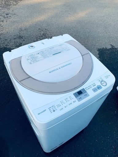 ♦️EJ1958番SHARP全自動電気洗濯機 【2017年製】