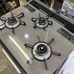 万代店 美品 ビルトインガスコンロ フェイシス[60cm]ハイパーガラス 