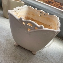 陶器製　スクエア形　植木鉢　