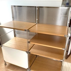 ●無印良品●ステンレスユニットシェルフ●