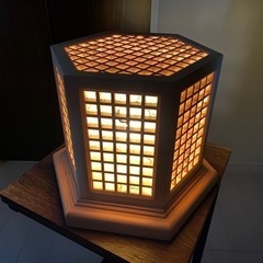 木製行灯照明