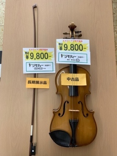 スズキバイオリン　NO１１　サイズ3/4 中古　スズキ弓　長期展示品　新品