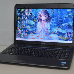 中古良品ノートパソコン Windows11 EPSON NJ3500 core i3-2310M/メモリ4GB/HDD750GB/15.6インチ/HDMI/無線内蔵/DVDマルチ搭載/便利なソフト 中古良品ノートパソコン Windows11 EPSON NJ3500 core i3-2310M/メモリ