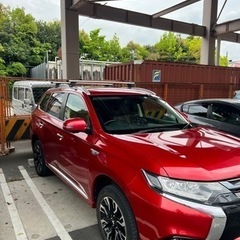 三菱アウトランダー　純正ベースキャリア(ルーフレール付車用) 