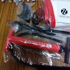 未使用SUP+エアーポンプ+アンカー2種（パラシュート、鉛）