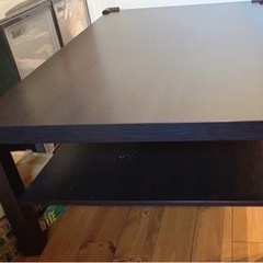 黒色ローテーブル