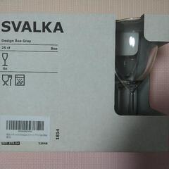 【IKEA】SVALKA 白ワイングラス 6客セット